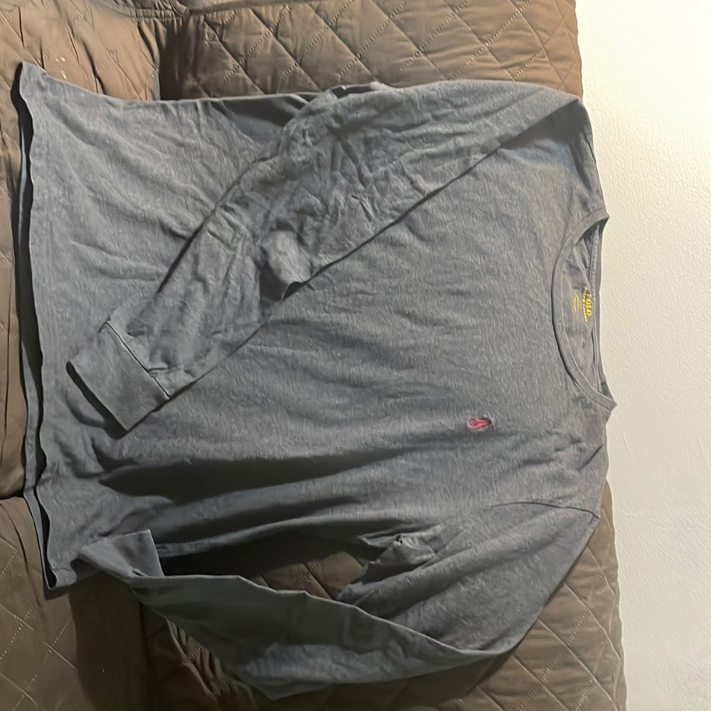 Long sleeved Ralph Lauren grey T-shirt